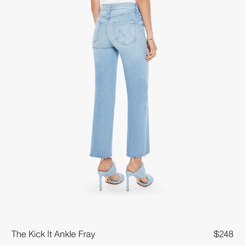 MOTHER Jeans kick it ankle Frey Like new condition
